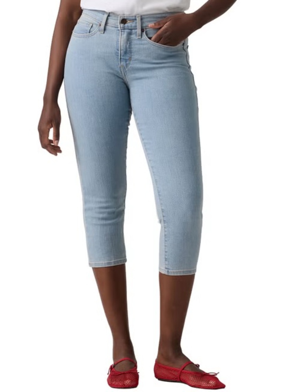 Levi's Women's 311 Capri, Light Blue, Size 8/29 - NWT
